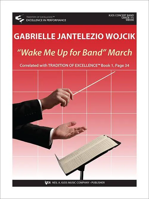 Achetez Aujourd'hui Neil A. Kjos Music Co ‘‘Wake Me Up for Band‘‘ March - Wojcik - Concert Band - Gr. 1.5