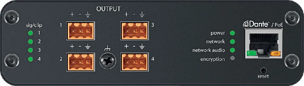 Acheter Direct Shure ANI4OUT-BLOCK Interface réseau Dante 4 sorties - Block