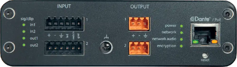 Shure ANI22-BLOCK Interface audio Dante 2in/2out Block Offre Limitée