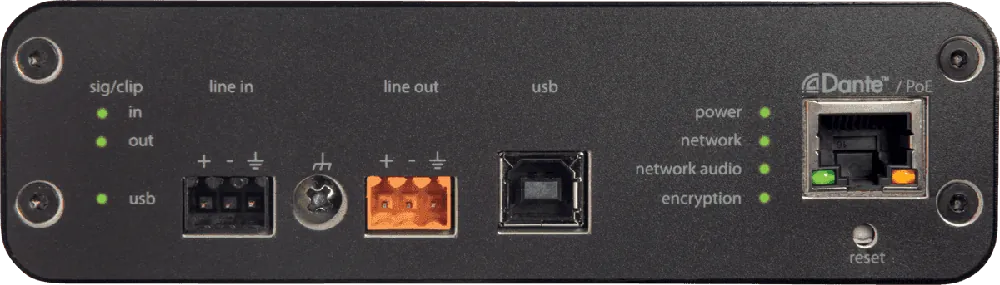 Shure ANIUSB-MATRIX Interface audio USB Dante 4in/2out Must-Have