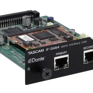 Tascam IF-DA64 Carte DANTE pour DA-6400 Nouvel Arrivage