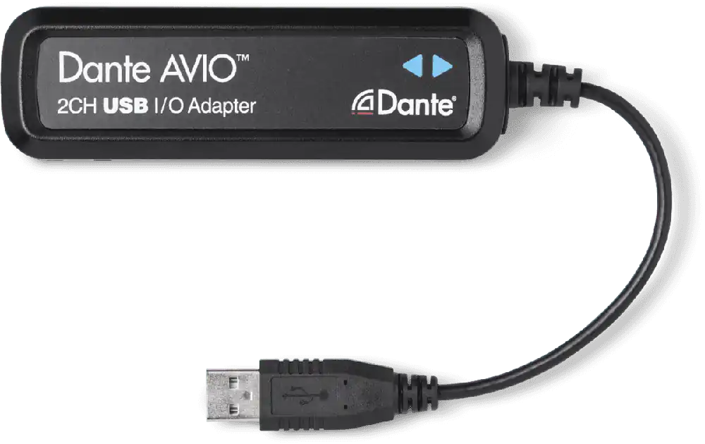 Dante ADP-USB-AU-2X2 Adaptateur Dante-USB - 2 canaux E/S Super Prix