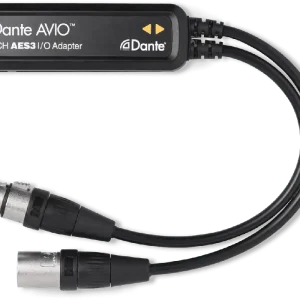 Certifié Dante ADP-AES3-AU-2X2 Adaptateur Dante-AES3 -2 canaux E/S