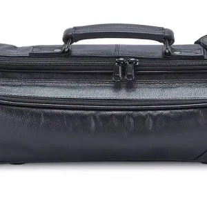Réduction Gard Bags Leather Flute and Piccolo Combination Case Cover - Black