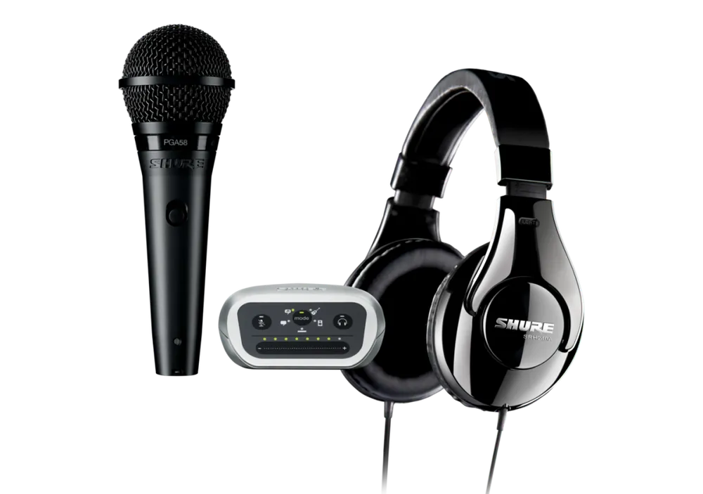 Shure Digital Recording Kit with MVi Digital Audio Interface, PGA58 Vocal Microphone and Headphones Offre Exclusive