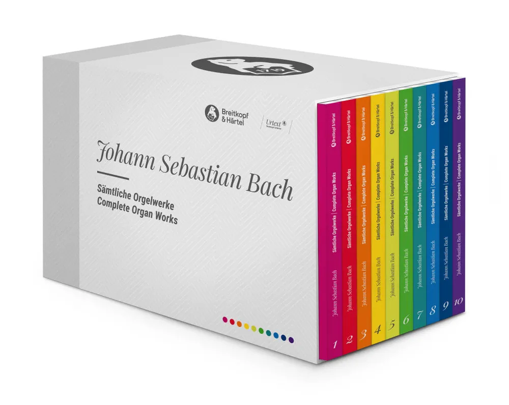 Super Prix Breitkopf & Hartel Complete Organ Works Urtext New Edition in 10 Volumes - Bach - Organ - Box Set