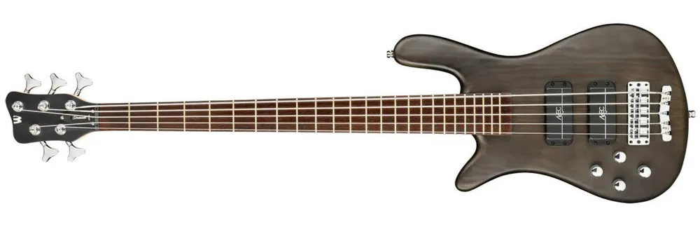 Warwick RockBass Streamer Standard Left-Handed 5-String Bass Guitar with Gig Bag - Nirvana Black Transparent Satin Solde