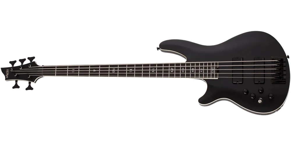 Bon Plan Schecter SLS Elite-5 ‘‘Evil Twin‘‘ 5-String Bass - Satin Black - Left Handed