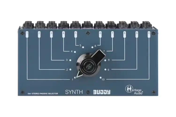 Heritage Audio Synth Buddy 10x1 Stereo Passive Instrument Selector Dernier Modèle