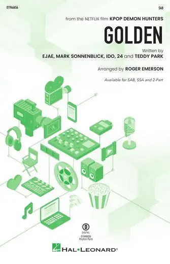 Hal Leonard Golden (from KPop Demon Hunters) - Emerson - Choral Octavo - SAB Accompanied Seulement Aujourd'hui
