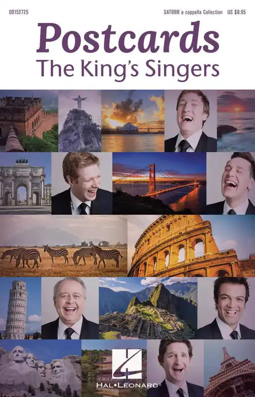 Nouveauté Hal Leonard Postcards (The King‘s Singers) - SSATBBB - Book