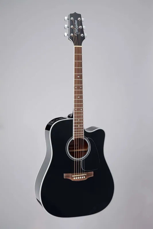 Takamine GD38CE-BLK Dreadnought - Cutaway - Electro - 12 cordes - black + housse Haute Qualité