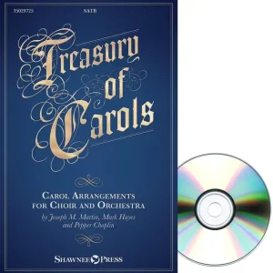 Shawnee Press Treasury of Carols (Collection) - Martin/Choplin/Hayes - Preview Pak - Book/CD Pas Cher