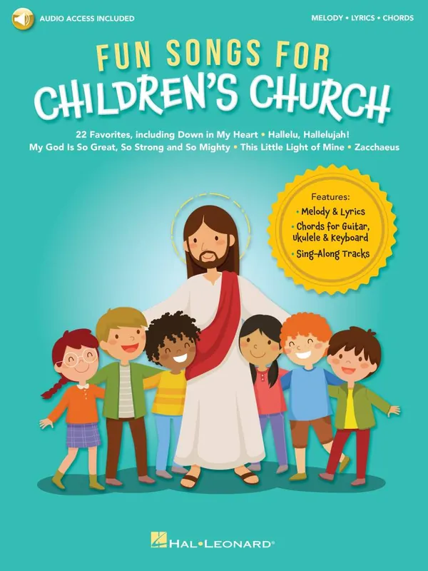 Seulement Aujourd'hui Hal Leonard Fun Songs for Children‘s Church - Lyrics/Melody - Book/Audio Online