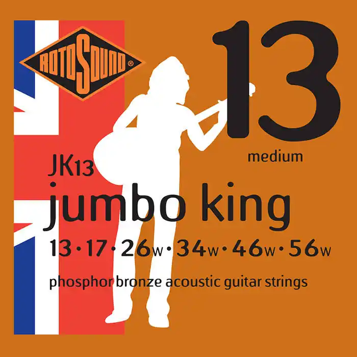 Vente Directe Rotosound Phosphor Bronze 13-56 Medium Acoustic Strings