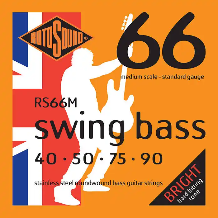 Nouvelle Collection Rotosound Swing Bass 66 Medium Scale Stainless Steel Bass Strings 40-90
