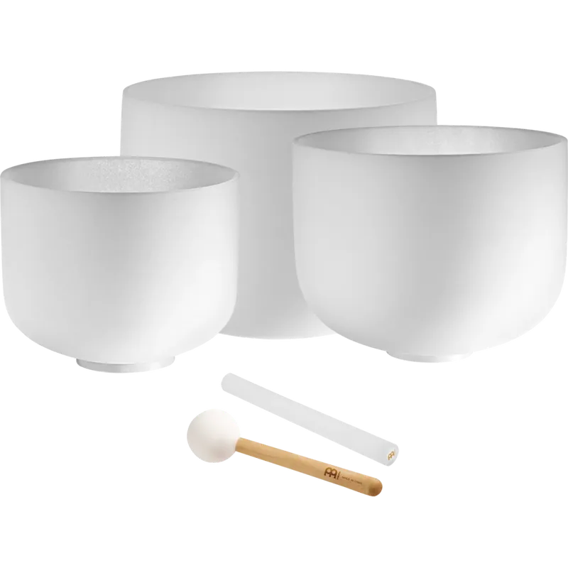Solde Meinl Crystal Singing Bowl Set 10‘‘ G,12‘‘ E,14‘‘ C