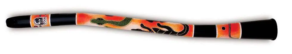 Marque Toca Percussion Curved Didgeridoo with Gecko Pattern