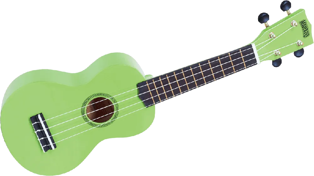 Mahalo MR1-GN Ukulele Soprano vert brillant + housse Nouvelle Collection