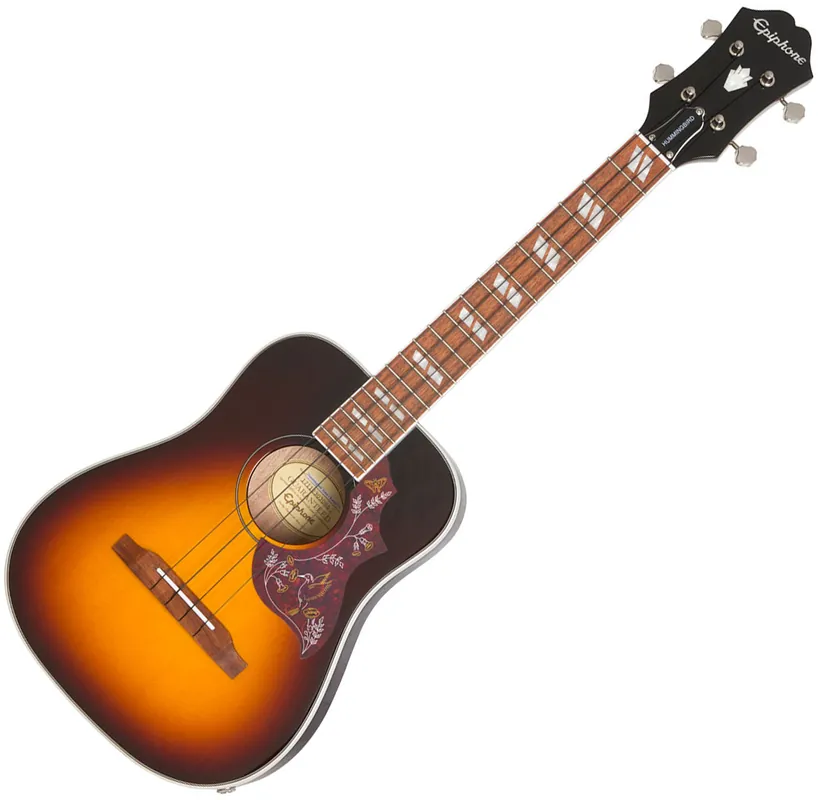 Epiphone EPIPHONE HUMMINGBIRD TENOR UKULELE OUTFIT TOBACCO SUNBURST Prix Choc