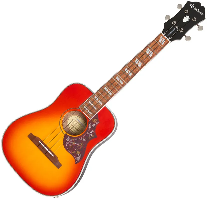 Epiphone EPIPHONE HUMMINGBIRD TENOR UKULELE OUTFIT Faded Cherry Bon Marché