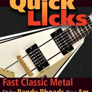 Lick Library Quick Licks Fast Classic Metal (Style Randy Rhoads; Key Am) - Humphries - Guitar - DVD Nouvelle Collection