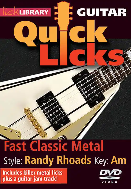 Lick Library Quick Licks Fast Classic Metal (Style Randy Rhoads; Key Am) - Humphries - Guitar - DVD Nouvelle Collection