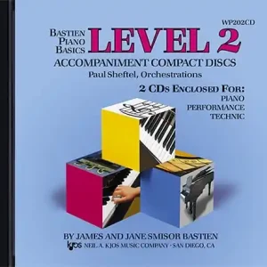 Must-Have Kjos Music Bastien Piano Basics Accompaniment CDs - Level 2 Complete - Bastien - 2 CDs