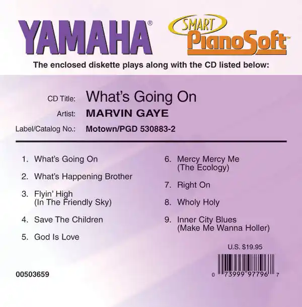 Hal Leonard Marvin Gaye What‘s Going On (Yamaha Smart PianoSoft) - Electronic Keyboard - Disk Meilleur Choix