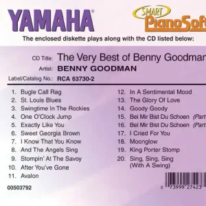 Seulement Aujourd'hui Hal Leonard The Very Best of Benny Goodman (Yamaha Smart PianoSoft) - Hendelman - Electronic Keyboard - Disk