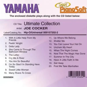 Nouveauté Hal Leonard Joe Cocker Ultimate Collection - Disklavier - Pianosoft Disk
