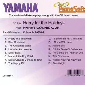 Hal Leonard Harry Connick, Jr. Harry for the Holidays (Yamaha Smart PianoSoft) - Sisler - Electronic Keyboard - Disk Promotion