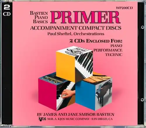 Vente Directe Kjos Music Bastien Piano Basics Accompaniment CDs - Primer Level Complete - Bastien - 2 CDs