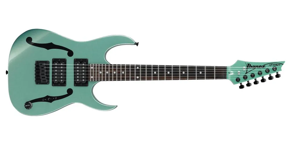 Nouvelle Collection Ibanez PGMM21 Paul Gilbert Signature MiKro Electric Guitar - Metallic Light Green