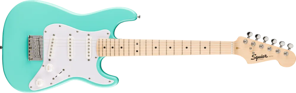 Squier Mini Strat Electric Guitar with Maple Fingerboard - Sea Foam Green Expédié Aujourd'hui