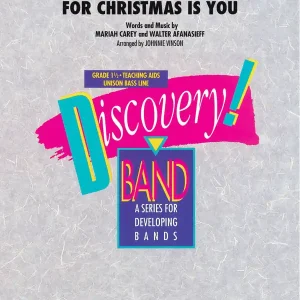 Hal Leonard All I Want for Christmas is You - Carey/Afanasieff/Vinson - Concert Band - Gr. 1.5 Retour Gratuit
