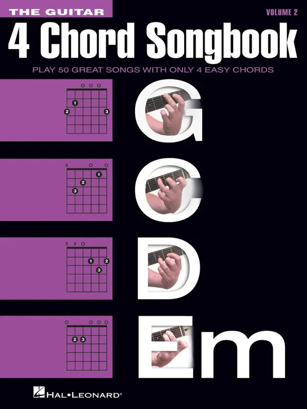 Commander Vite Hal Leonard The Guitar 4-Chord Songbook, Volume 2 (G-C-D-Em) - Guitar - Book