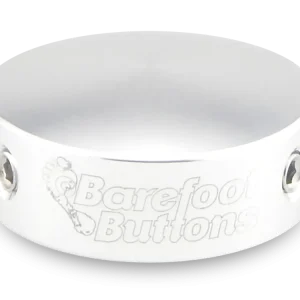 Barefoot Buttons V1 Standard Replacement Footswitch Button - Silver Super Prix