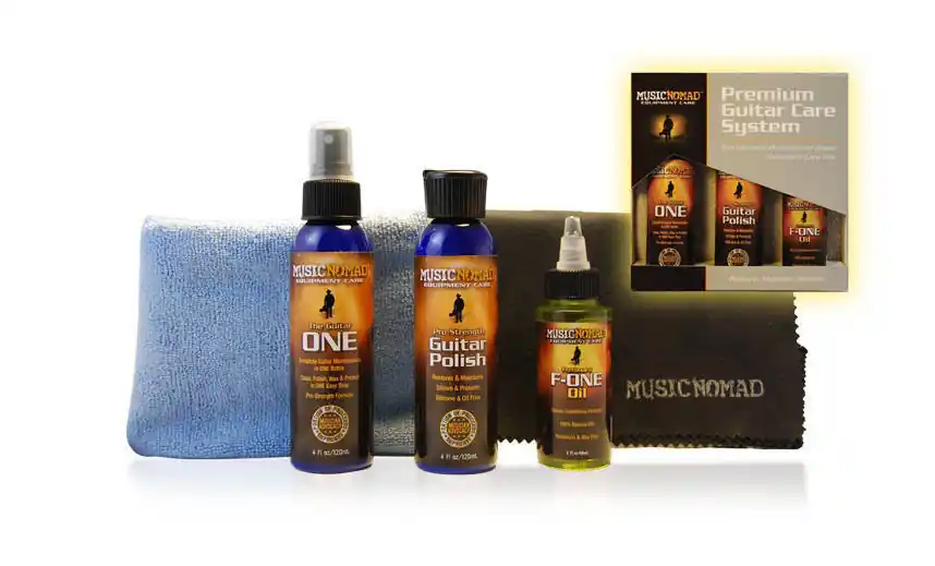 Music Nomad Five-Piece Premium Guitar Care Kit Paiement Sécurisé