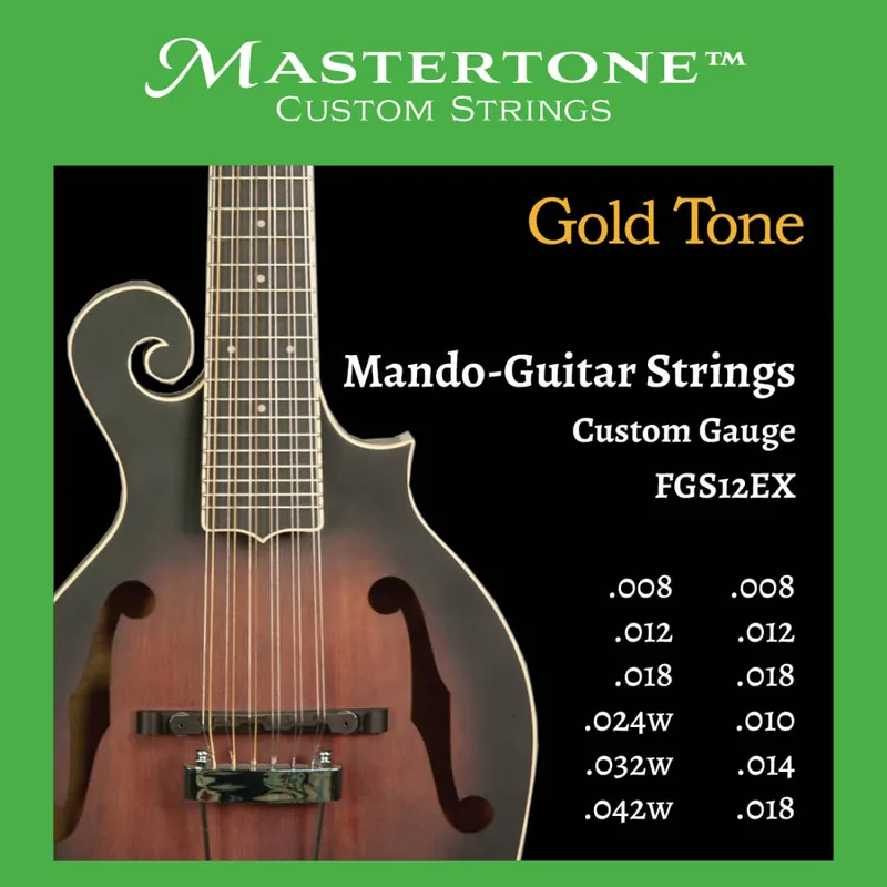 Expédié Aujourd'hui Gold Tone 12-String Mando-Guitar Strings (Extra Light)