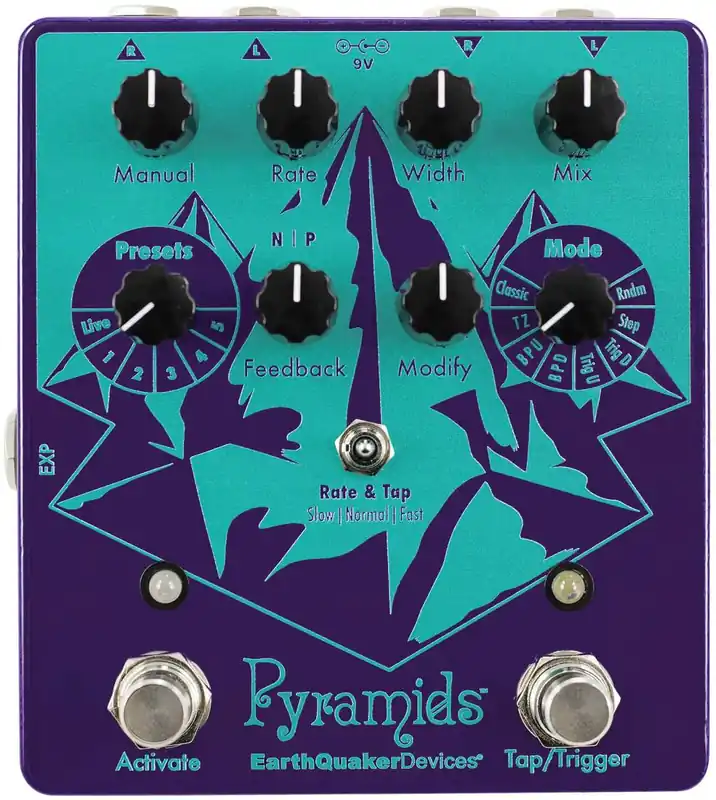 Nouvelle Collection EarthQuaker Devices Pyramids Stereo Flanging Device