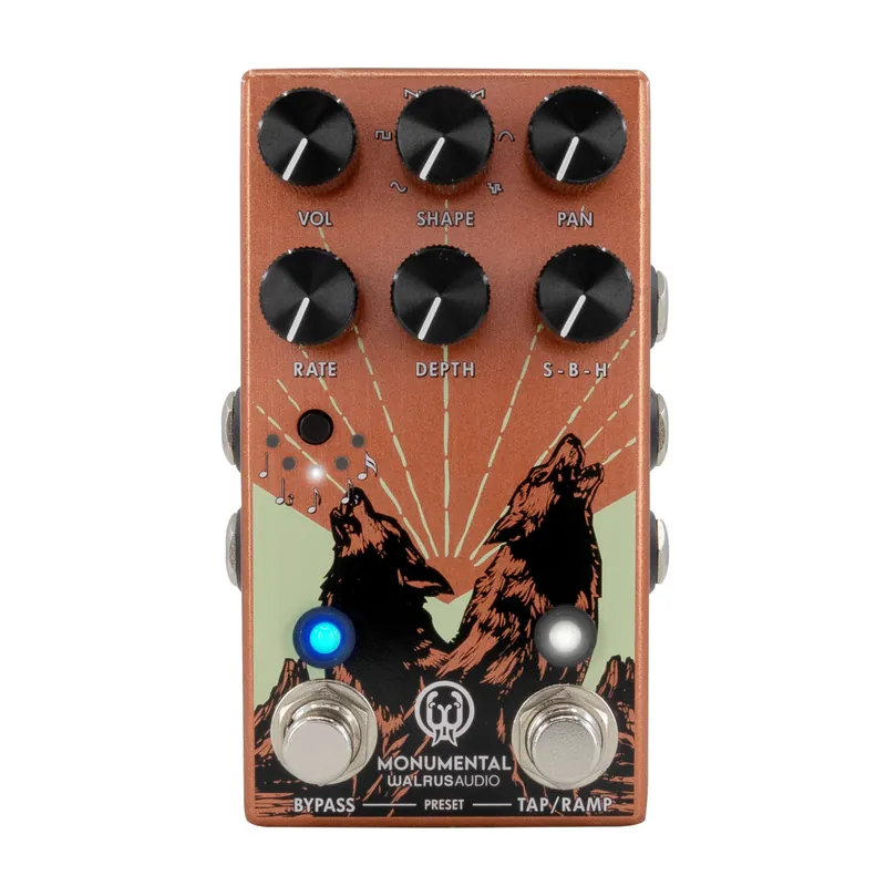 Marque Walrus Audio Monumental Stereo Harmonic Tap Tremolo - Orange