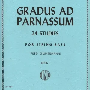 International Music Company Gradus ad Parnassum 24 Studies, Book 1 - Simandl/Zimmermann - Double Bass - Book Remise