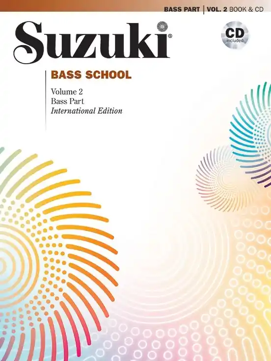 Réduction Summy-Birchard Suzuki Bass School, Volume 2 (International Edition) - Double Bass - Book/CD
