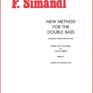 Prix Promo Carl Fischer New Method for the Double Bass, Book II - Simandl/Zimmermann/Drew - Double Bass - Book