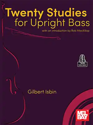 Certifié Mel Bay Twenty Studies for Upright Bass - Isbin - Double Bass - Book/Audio Online