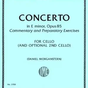 Produit De Marque International Music Company Cello Concerto in E minor, Opus 85 - Elgar/Morganstern - Solo Cello - Sheet Music