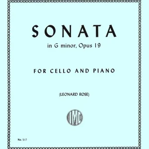 International Music Company Sonata in G minor, Opus 19 - Rachmaninoff/Rose - Cello/Piano - Sheet Music Offre Spéciale