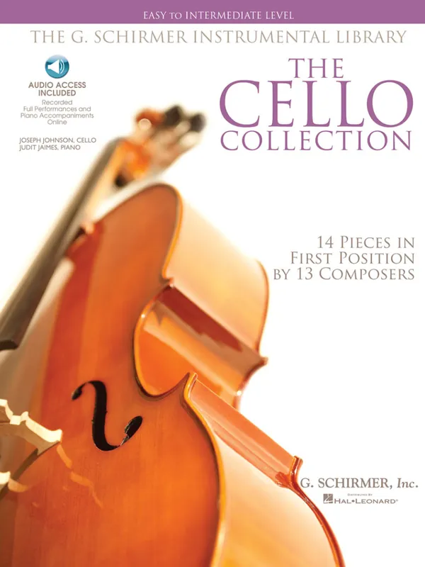Populaire G. Schirmer Inc. The Cello Collection 14 Pieces in First Position by 13 Composers - Cello/Piano - Book/Audio Online