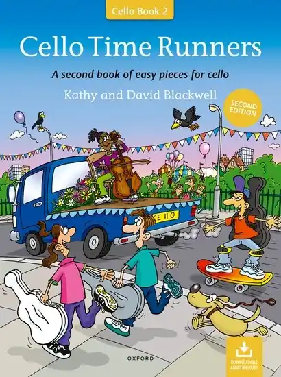 Nouveauté Oxford University Press Cello Time Runners (Second Edition), Book 2 - Blackwell/Blackwell - Cello - Book/Audio Online